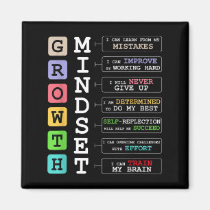 Growth Mindset Shirt Positive School Clroom Teache Magnet