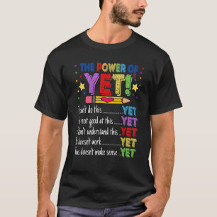 Growth Mindset Teacher Kindergarten Back To School T-Shirt