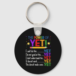 Growth Mindset Teacher Kindness Power Of Yet Inspi Key Ring