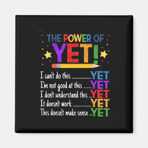 Growth Mindset Teacher Kindness Power Of Yet Inspi Magnet