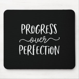 Growth Mindset Teacher Shirt Progress Over Perfect Mouse Mat