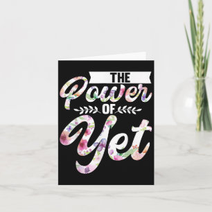 Growth Mindset Teacher The Power Of Yet  Card