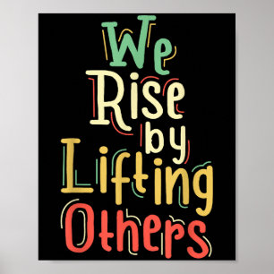 Growth Mindset Teacher We Rise By Lifting Others M Poster