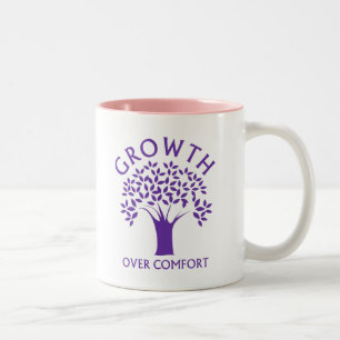 Growth Over Comfort Two-Tone Coffee Mug