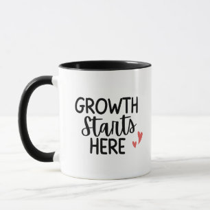 'Growth Starts Here' Teacher Thank You Gift  Mug