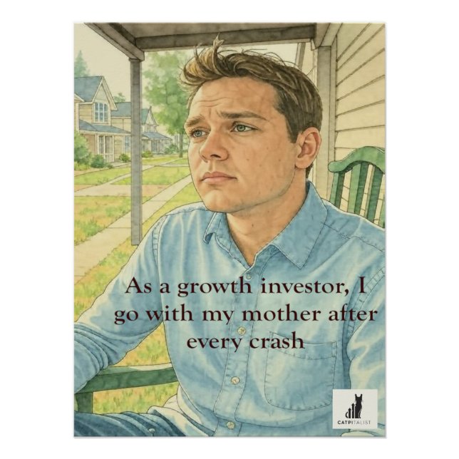 Growth Stock Crash? Welcome Back to Mum's Poster (Front)