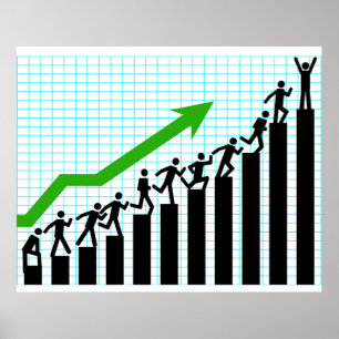 Growth Success Progress Bar Chart