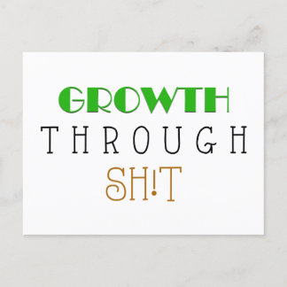 Growth Through Poop, Daily Affirmation Flash Card