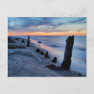Groyne on the Baltic Sea coast Postcard