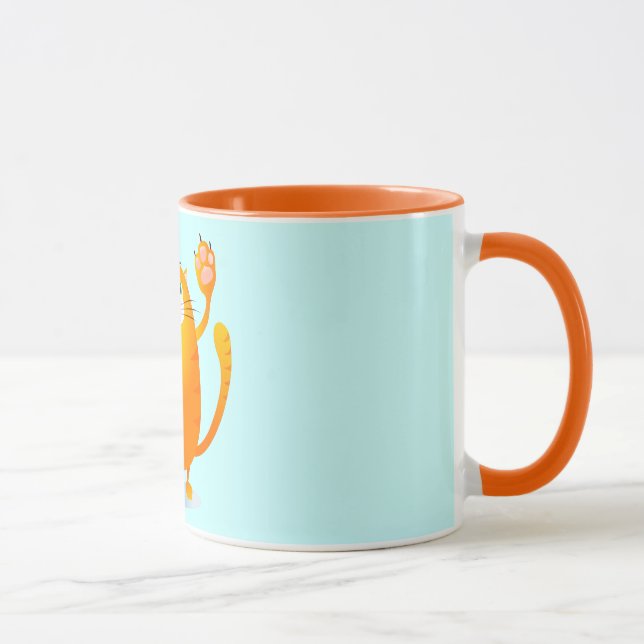 Grr! Funny cartoon cat, mug (Right)