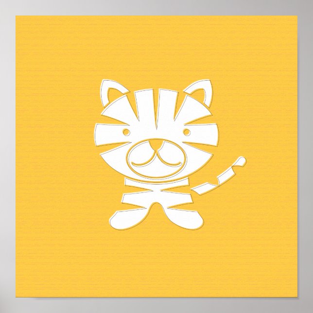 Grr Tiger Art Print (Front)