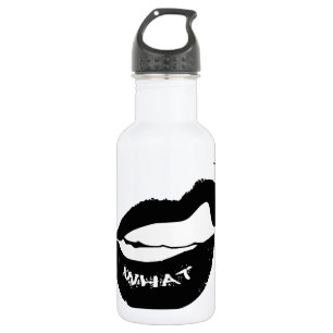 Grr What! Black Lipstick and clinched teeth 532 Ml Water Bottle