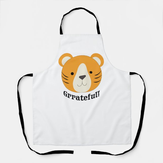 Grrateful Tiger Apron (Front)