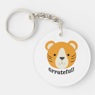 Grrateful Tiger Key Ring