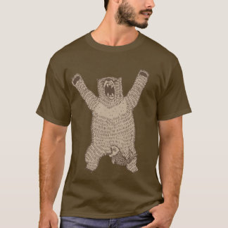 Grrr Roaring Bear Accident Dark Shirt
