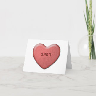 "Grrr" Valentine Card