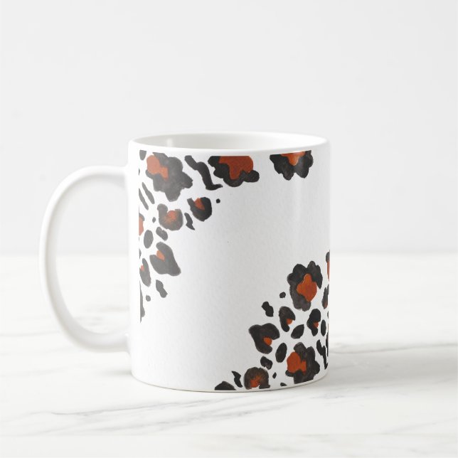 Grrr Wild Animal Print Oversized Chevron Mug  (Left)