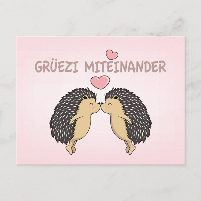 Grüezi Miteinander, Switzerland Postcard (Front)