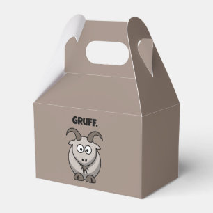 Gruff Grey Goat Funny Fairy Tale Cartoon Favour Box