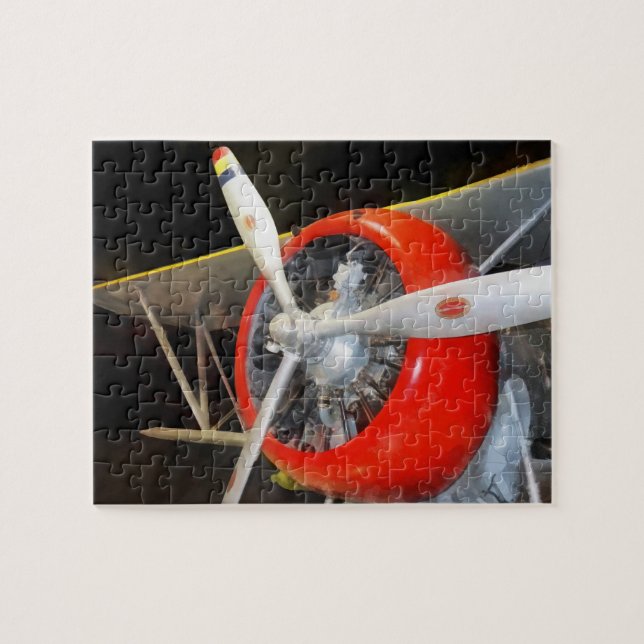 Grumman F3F-2 Biplane Jigsaw Puzzle (Horizontal)