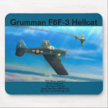 Grumman F6F-3 Hellcat mousepad<br><div class="desc">Grumman F6F-3 Hellcat as described in detail on my YouTube channel GregsAirplanesandAutomobiles.</div>