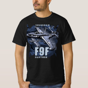 Grumman F9F Panther Carrier-Based Jet Fighter T-Shirt