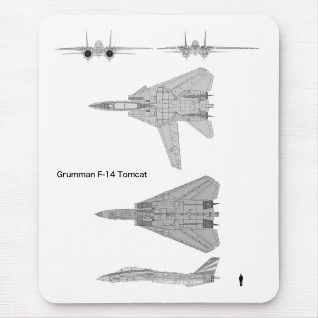 Grumman F-14 Tomcat マウスパッド Mouse Mat (Front)