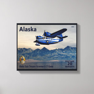Grumman G-21 Goose - Alaska Postage Canvas Print