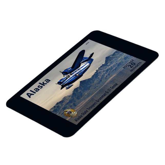 Grumman G-21 Goose - Alaska Postage Magnet (Left Side)