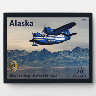 Grumman G-21 Goose - Alaska Postage Plaque