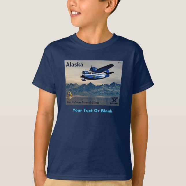 Grumman G-21 Goose - Alaska Postage T-Shirt (Front)