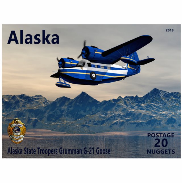 Grumman G-21 Goose Photo Sculpture Magnet (Front)