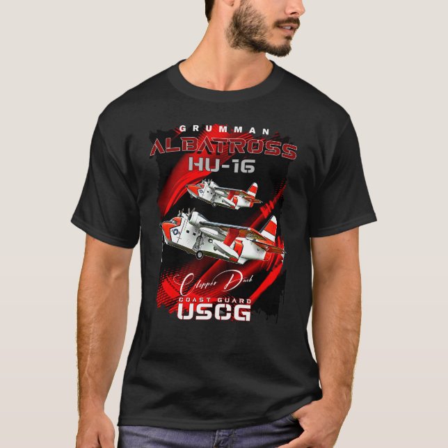 Grumman HU-16 Albatross Coast Guard Aircraft T-Shirt (Front)