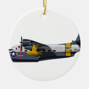Grumman HU-16B Albatross 1906 Ceramic Tree Decoration