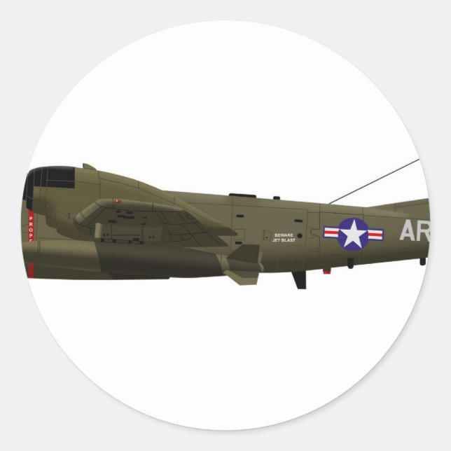 Grumman OV-1 Mohawk Classic Round Sticker (Front)