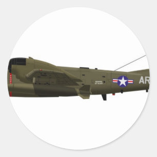 Grumman OV-1 Mohawk Classic Round Sticker