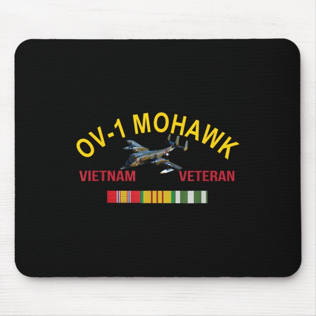 Grumman Ov-1 Mohawk Vietnam Veteran Ov-1 Aircraft  Mouse Mat (Front)