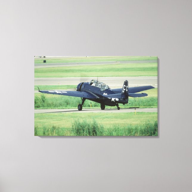 Grumman TBF/TBM Avenger Navy Carrier torpedo Canvas Print (Front)