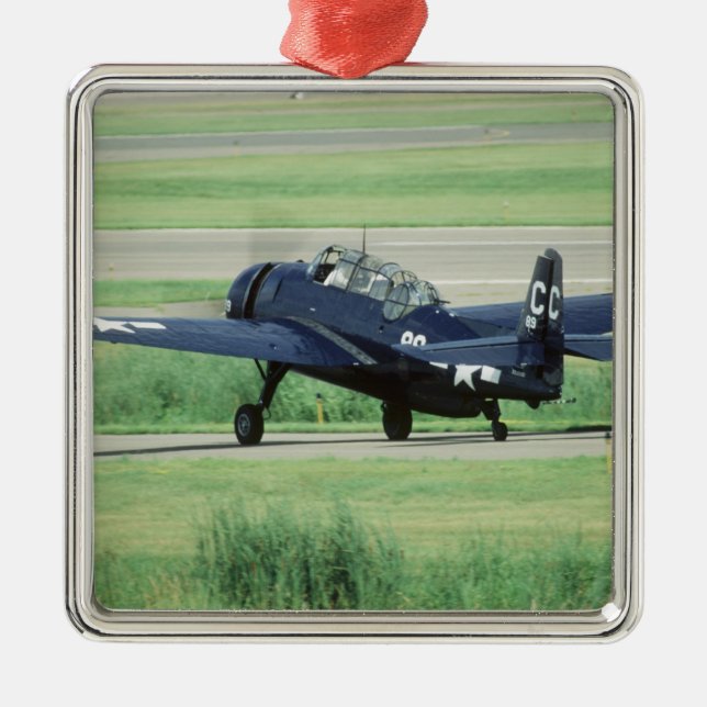 Grumman TBF/TBM Avenger Navy Carrier torpedo Metal Tree Decoration (Front)