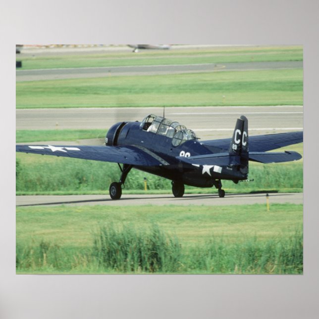 Grumman TBF/TBM Avenger Navy Carrier torpedo Poster (Front)