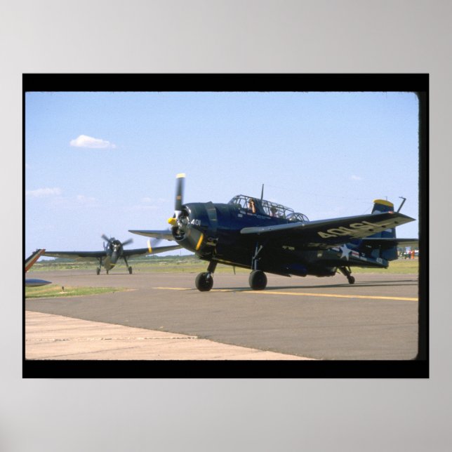 Grumman TBM Avenger. (plane_WWII Planes Poster (Front)