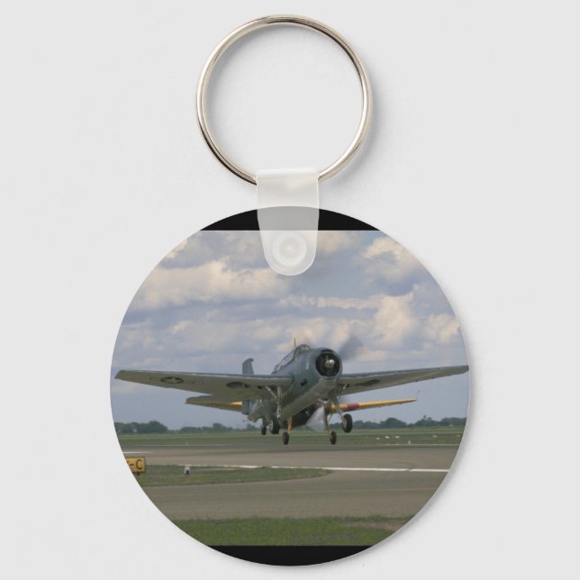 Grumman TBM Avenger, Taking Off_WWII Planes Key Ring (Front)
