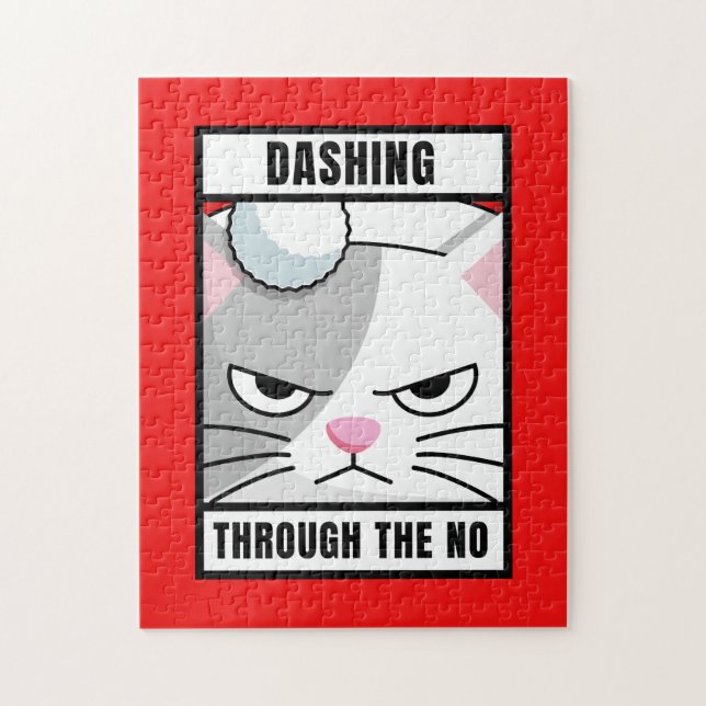 GRUMP CAT FUNNY CHRISTMAS JIGSAW PUZZLE (Vertical)