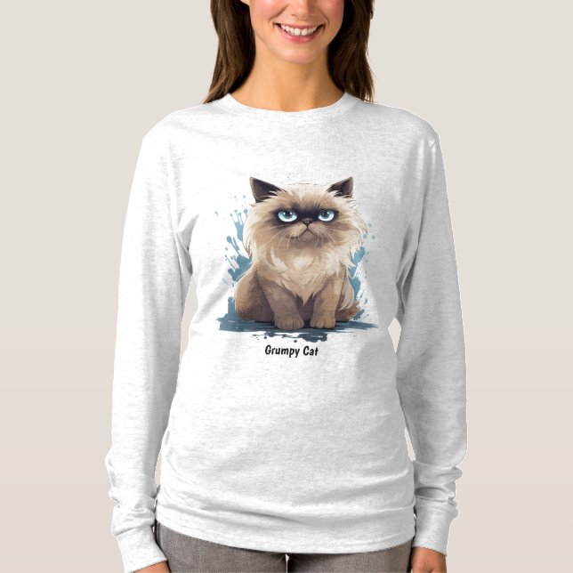 Grump cat Mug T-Shirt (Front)