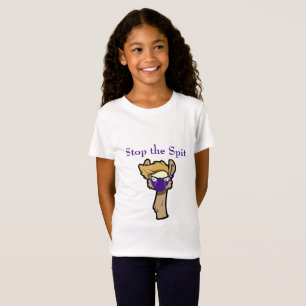 Grump Llama "Stop the Spit" Girls' T-Shirt