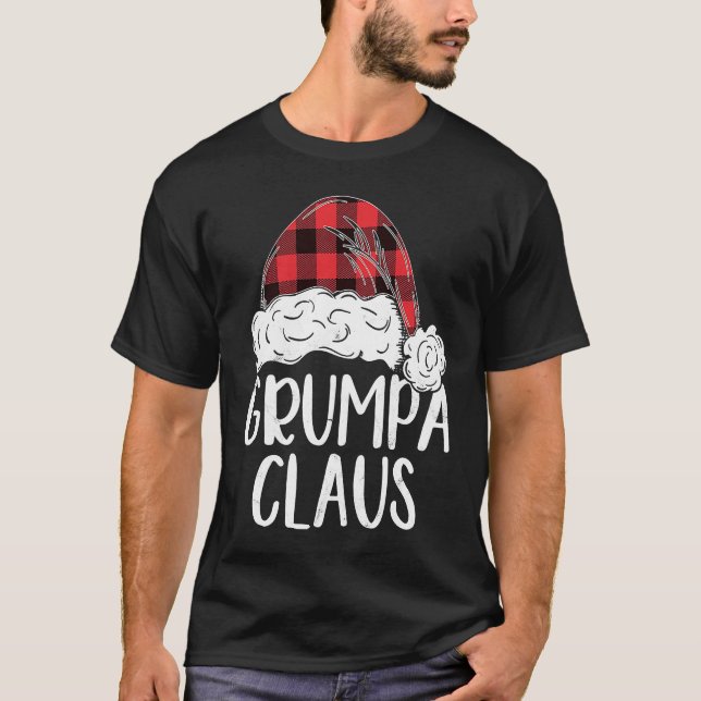 Grumpa Claus Christmas Costume  Santa Matching Fam T-Shirt (Front)