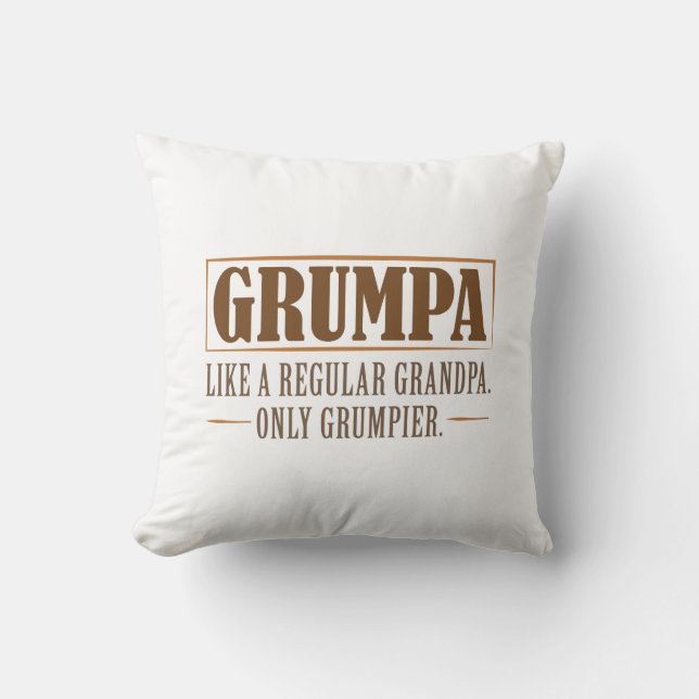 Grumpa Cushion (Front)