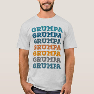 Grumpa Funny Grumpy Grandpa Vintage Text Design T-Shirt