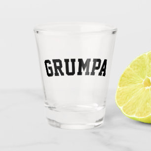 Grumpa Funny Novelty Grumpy Grandpa Graphic Black Shot Glass
