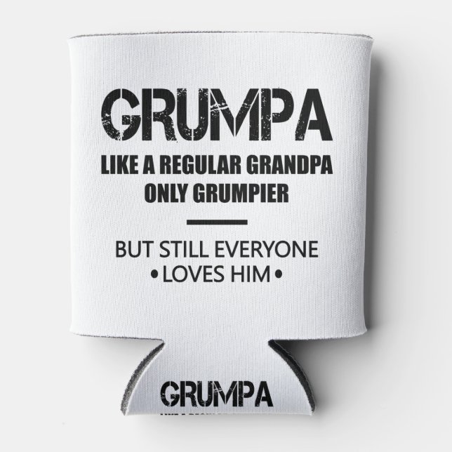 Grumpa Like A Regular Grandpa Only Grumpier Father Can Cooler (Front)